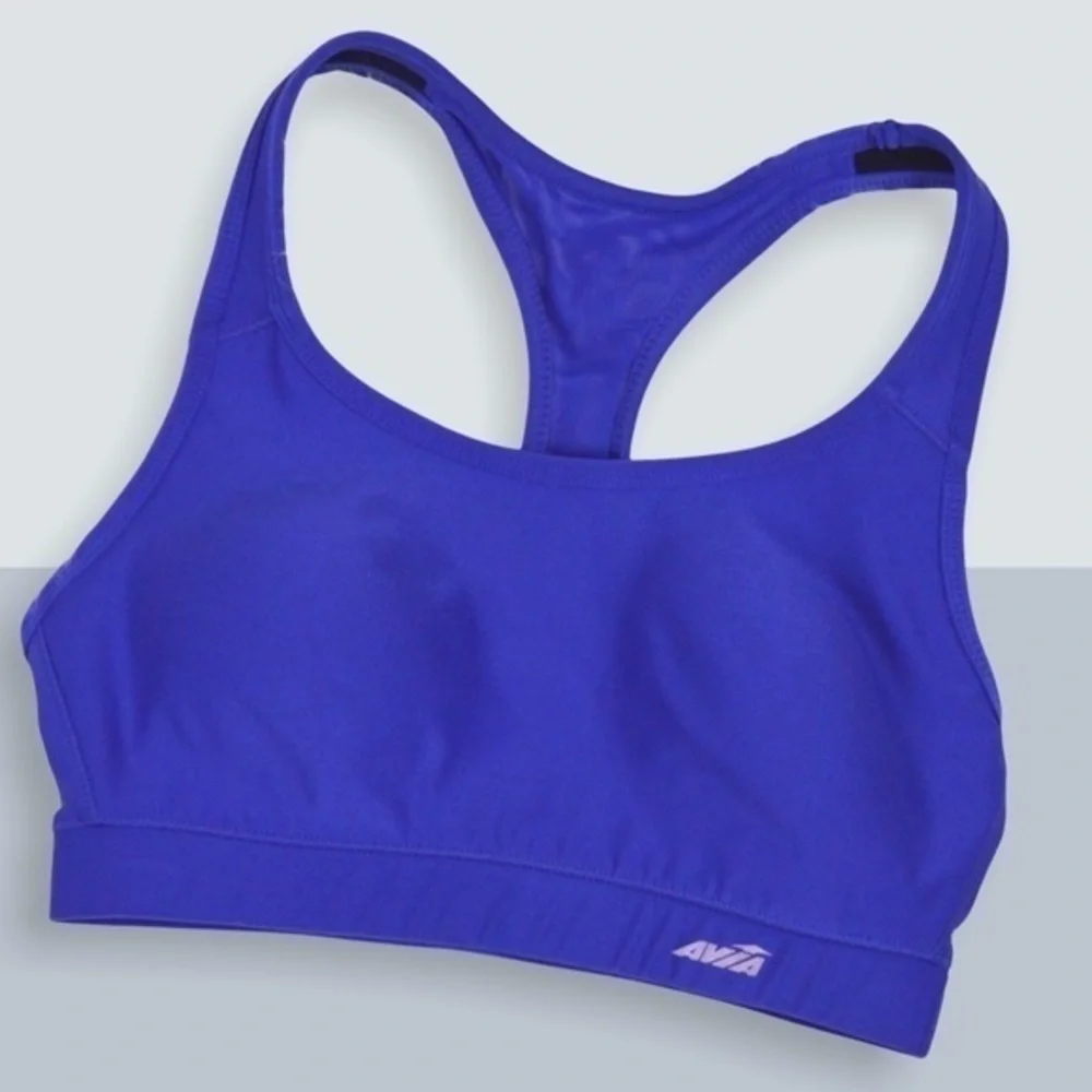Avia High Support Keyhole Back Sports‎ Bra, Size Small, Purple